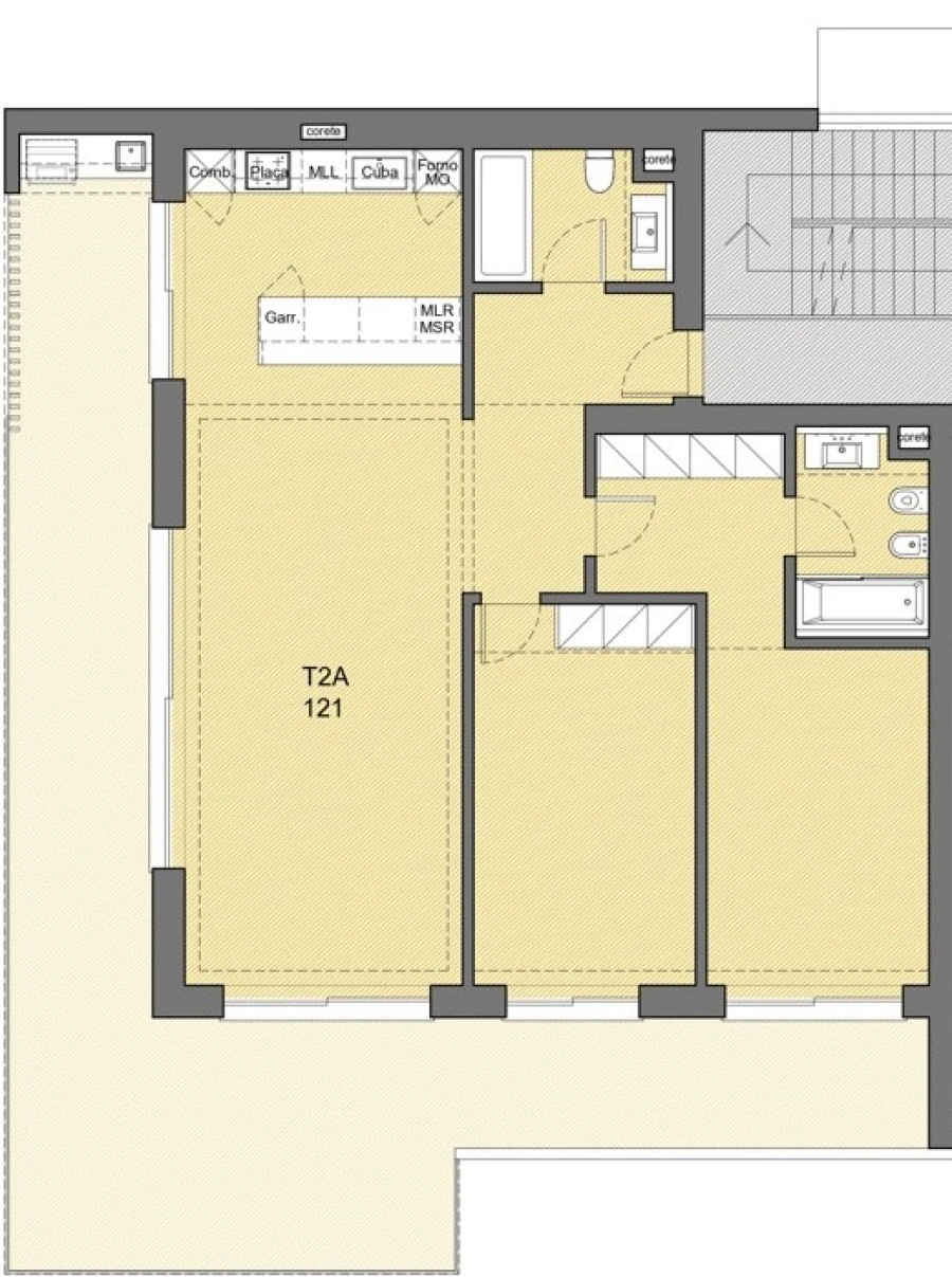 Apartamento T2 para Venda em Alvor Planta 1