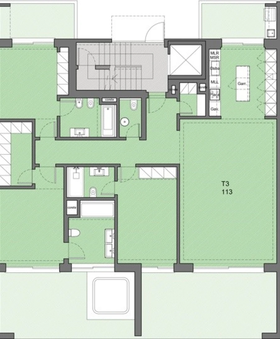 Apartamento T3 para Venda em Alvor Planta 1