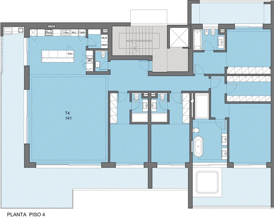 Apartamento T4 para Venda em Alvor Planta 2