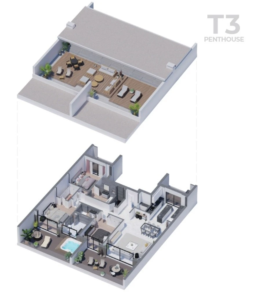 Apartamento T3 para Venda em Alvor Planta 1