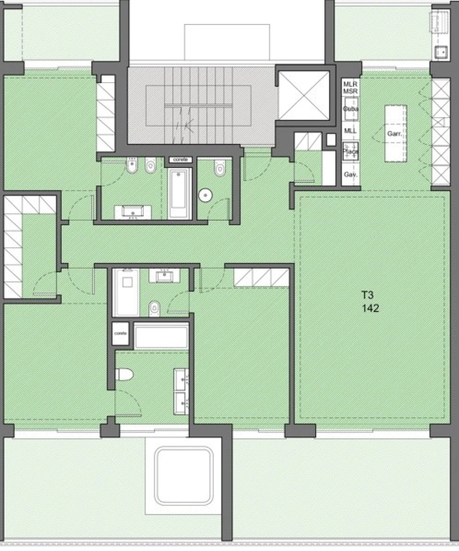 Apartamento T3 para Venda em Alvor Planta 3