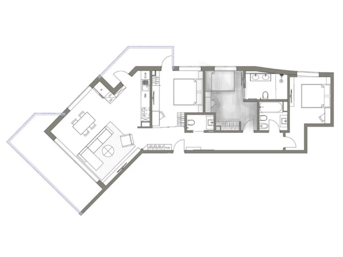 Apartamento T3 para Venda em Armação de Pera Planta 1