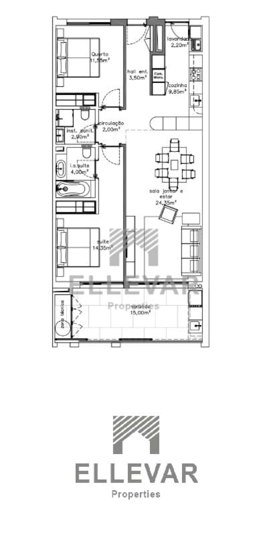 Apartamento T2 para Venda em São Martinho Foto 10