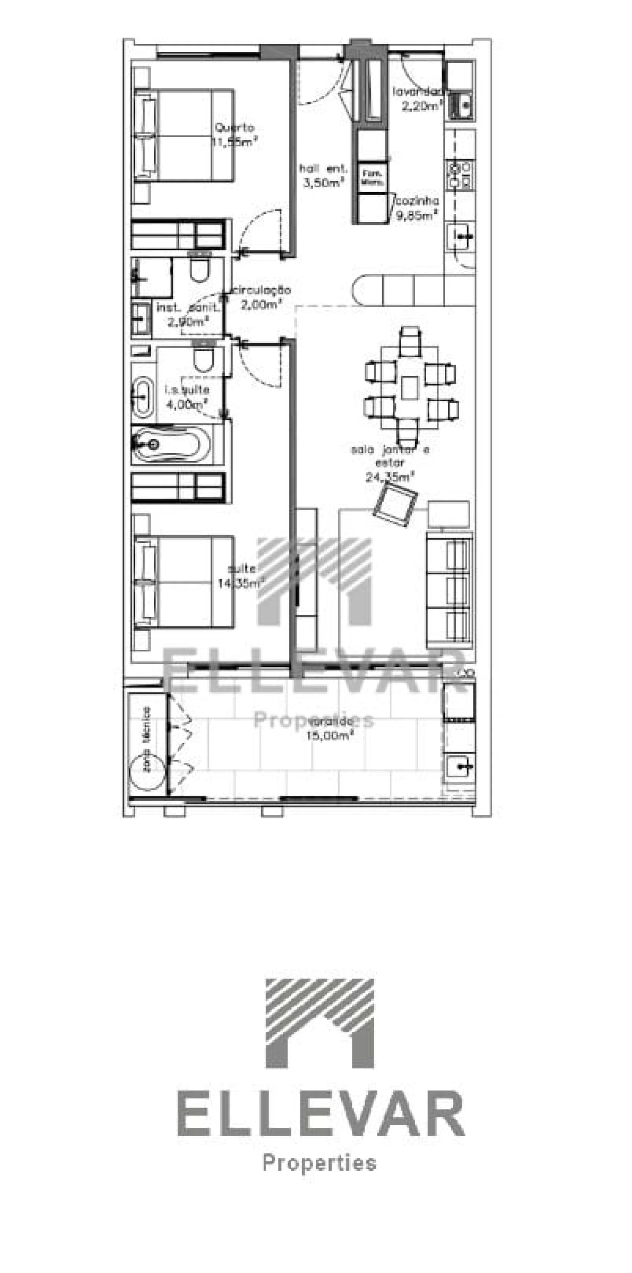 Apartamento T2 para Venda em São Martinho Foto 10