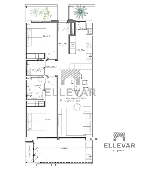 Apartamento T2 para Venda em São Martinho