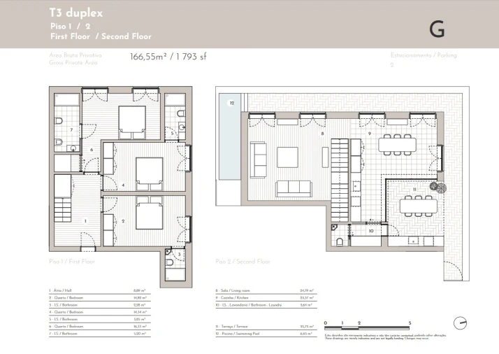 Apartamento T3 para Venda em Tavira (Santa Maria e Santiago) Planta 1