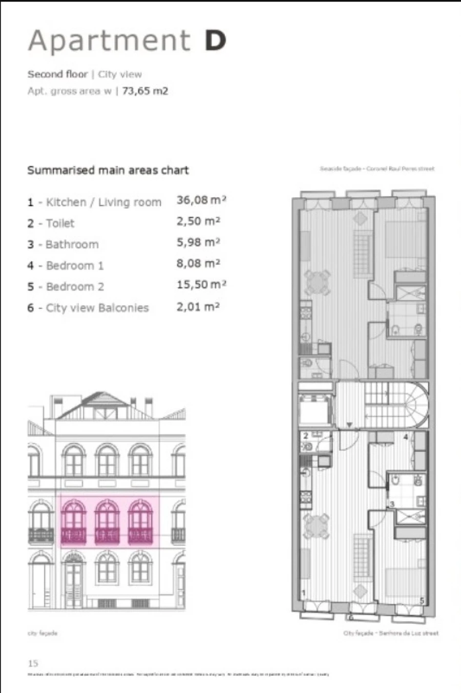 Apartamento T2 para Venda em Aldoar, Foz do Douro e Nevogilde Planta 1