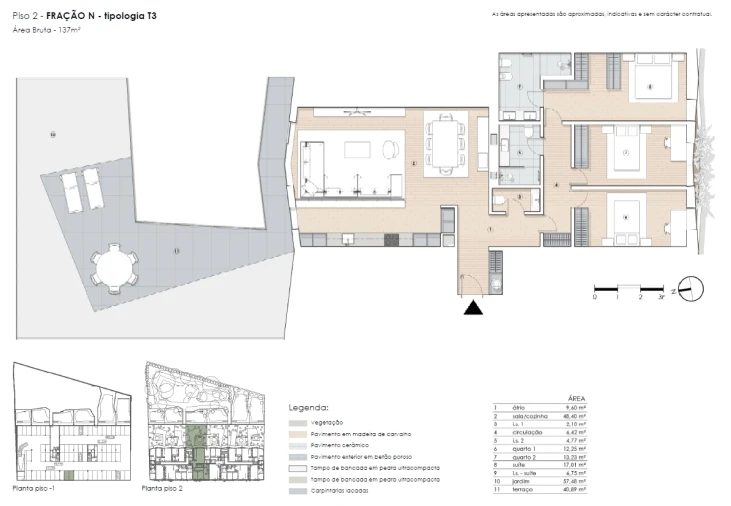 Apartamento T3 para Venda em Paranhos Planta 1