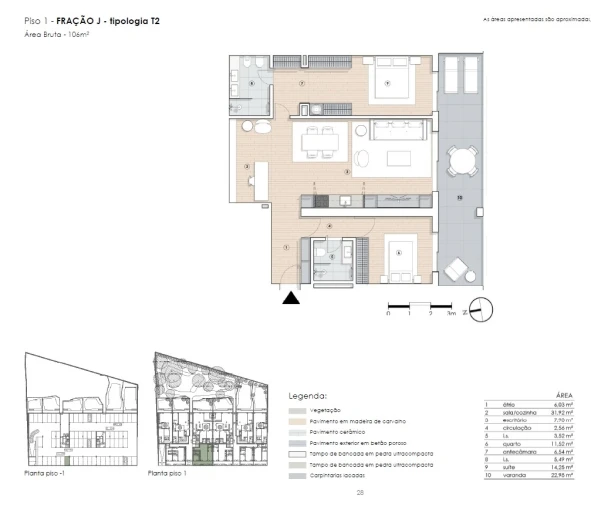Apartamento T2 para Venda em Paranhos Planta 1