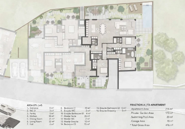 Apartamento T3 para Venda em Lordelo do Ouro e Massarelos Planta 1
