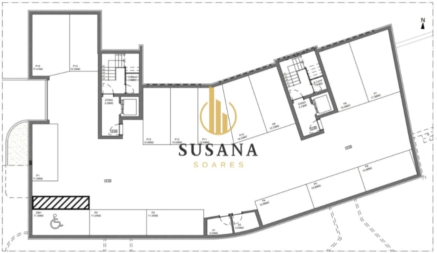 Apartamento T1 para Venda em Viseu Foto 14