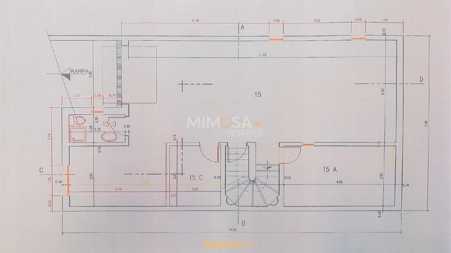 Moradia T3 para Venda em Lagos (São Sebastião e Santa Maria) Planta 1