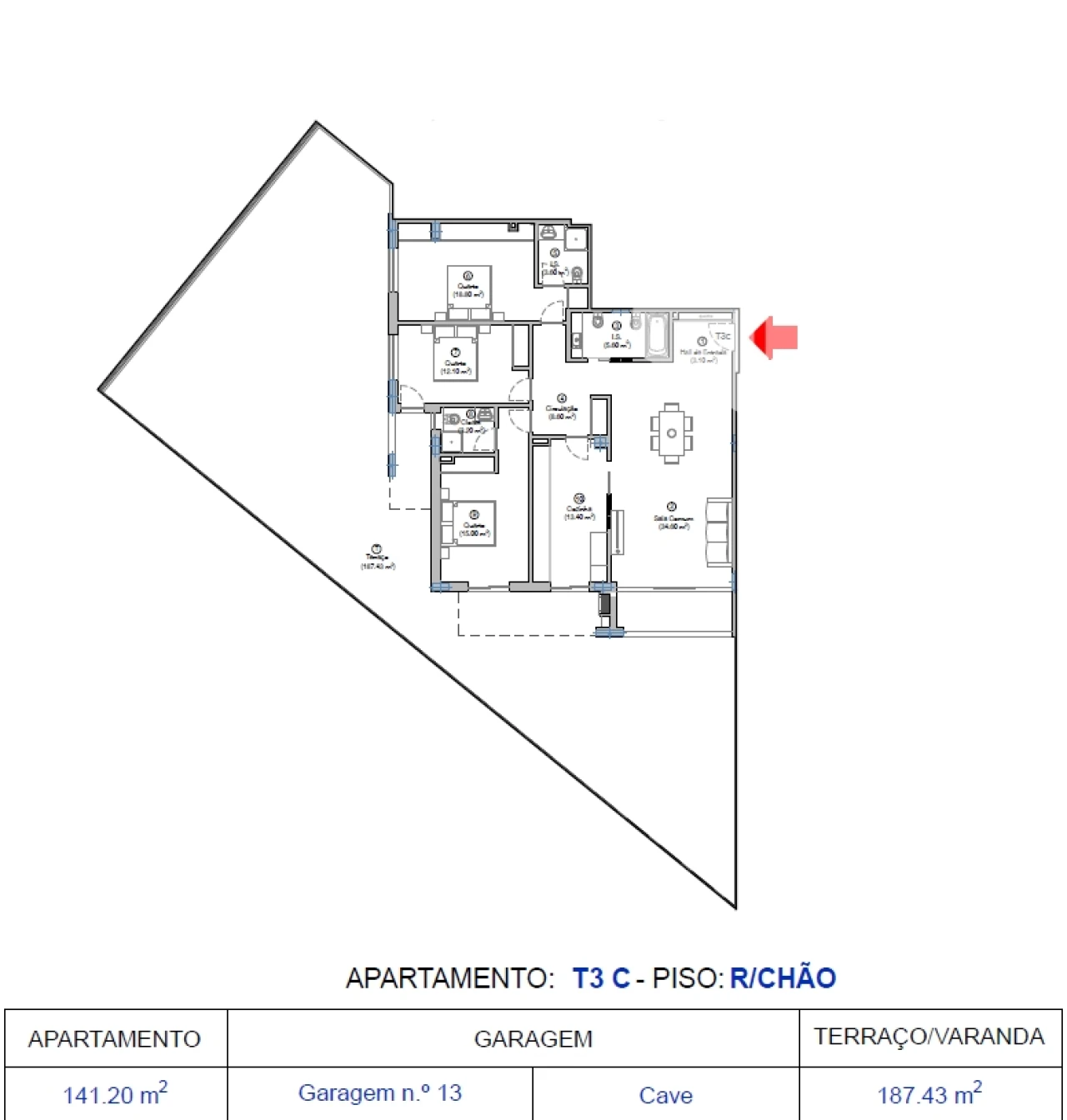 Apartamento T3 para Venda em Tavarede Foto 9