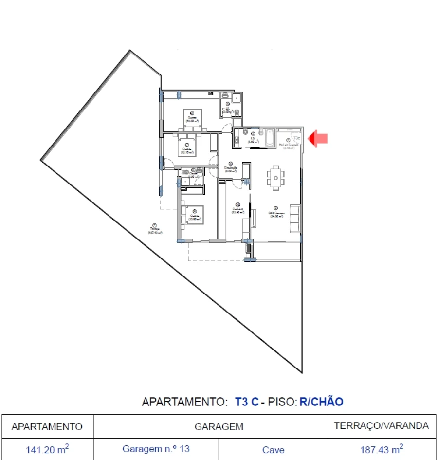 Apartamento T3 para Venda em Tavarede Foto 9