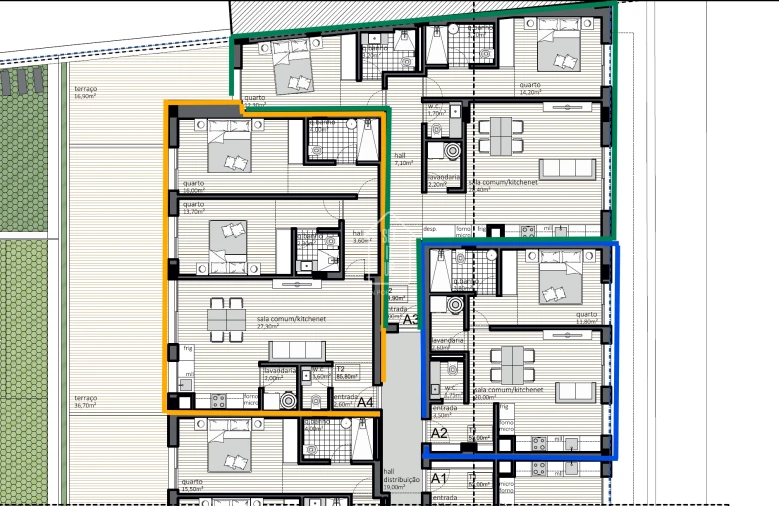 Apartamento T1 para Venda em Matosinhos e Leça da Palmeira Planta 7