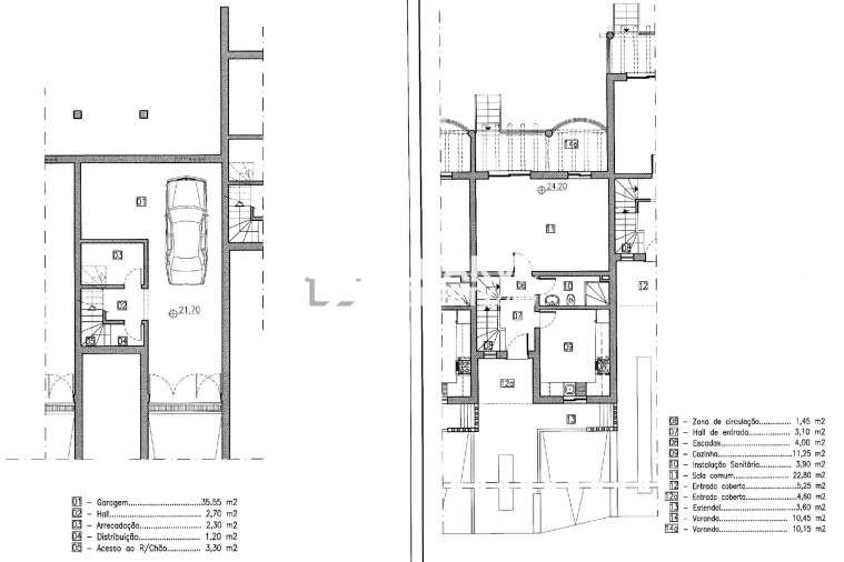 Moradia T5 para Venda em Quarteira Planta 1