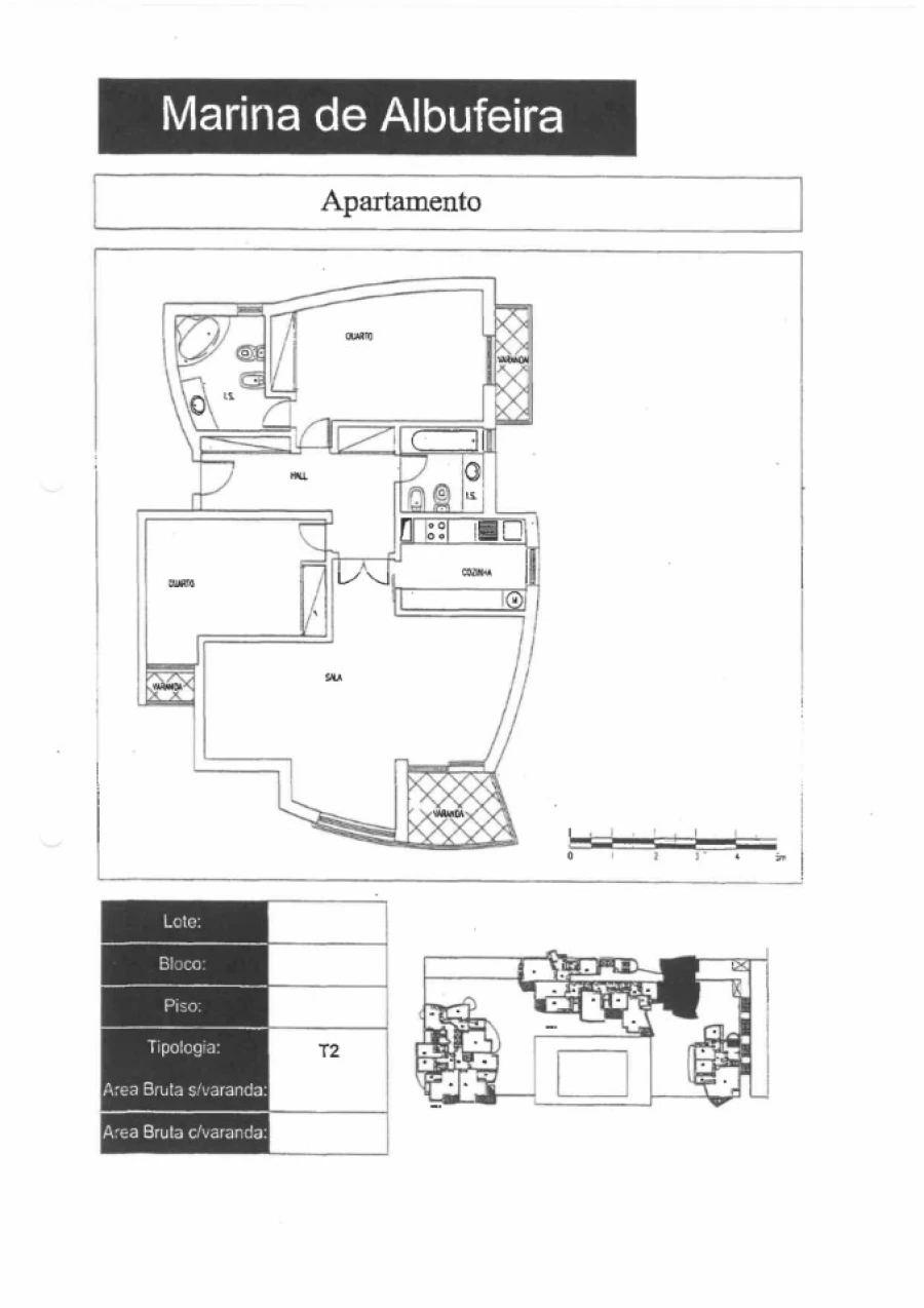 Apartamento T2 para Venda em Albufeira e Olhos de Água Planta 1