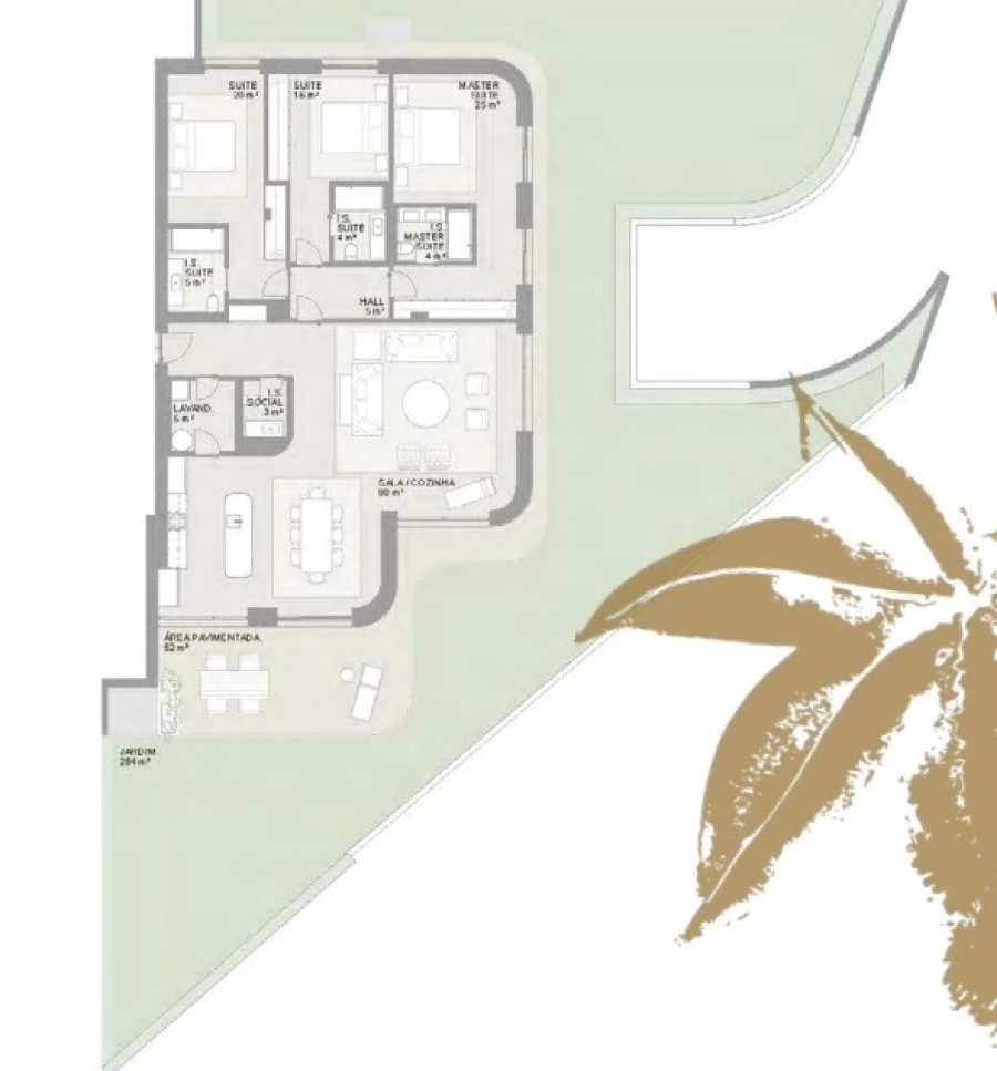 Apartamento T3 para Venda em Lordelo do Ouro e Massarelos Planta 1