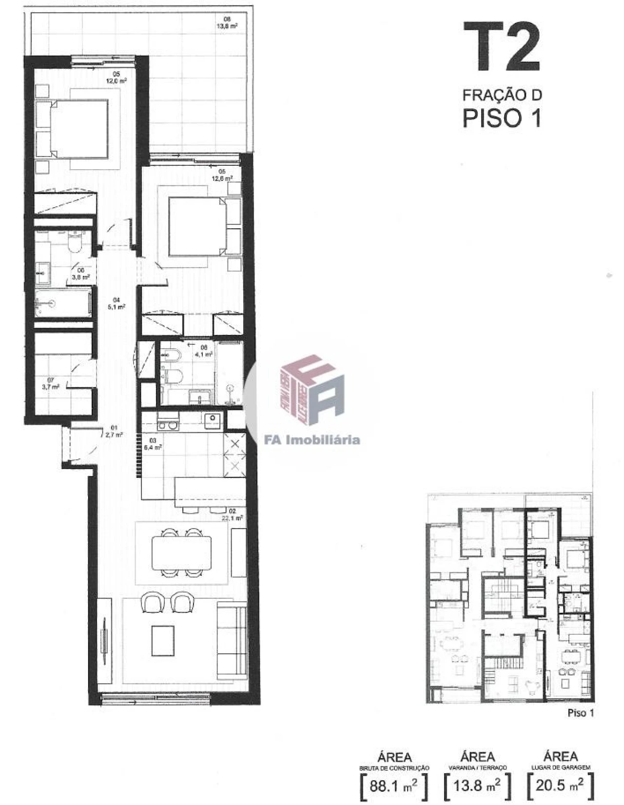 Apartamento T2 para Venda em Matosinhos e Leça da Palmeira Foto 13