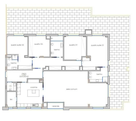 Apartamento T4 para Venda em Ramalde Planta 1