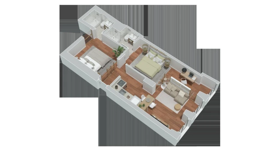 Apartamento T1 para Venda em Cedofeita, Santo Ildefonso, Sé, Miragaia, São Nicolau e Vitória Planta 1