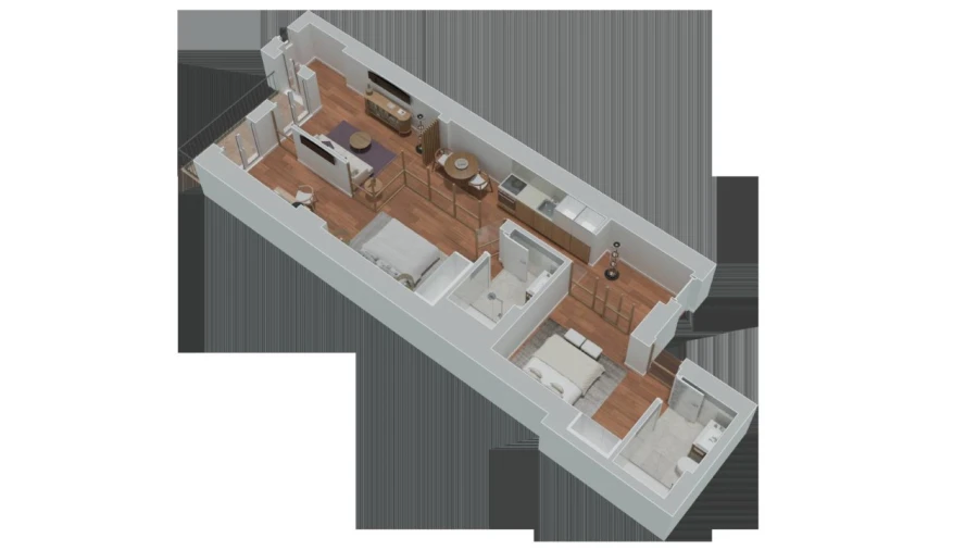 Apartamento T1 para Venda em Cedofeita, Santo Ildefonso, Sé, Miragaia, São Nicolau e Vitória Planta 1
