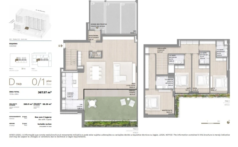 Apartamento T4 para Venda em Ramalde Planta 1