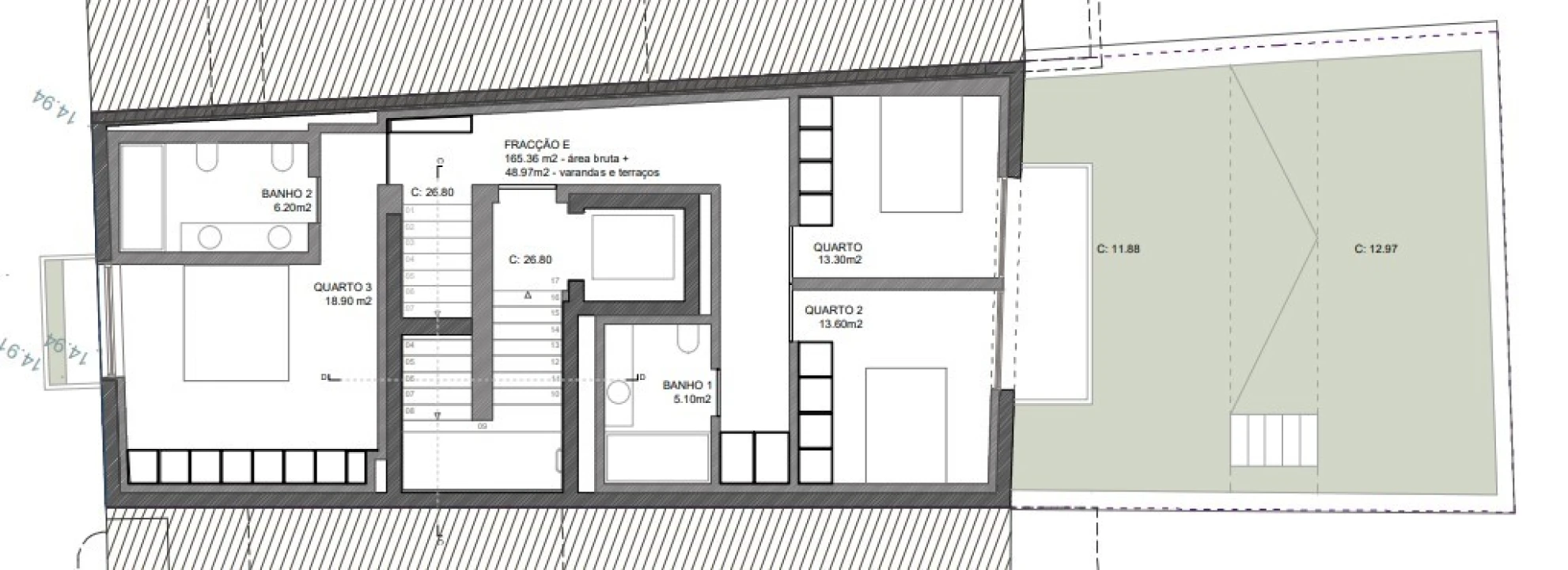 Apartamento T3 para Venda em Aldoar, Foz do Douro e Nevogilde Planta 2