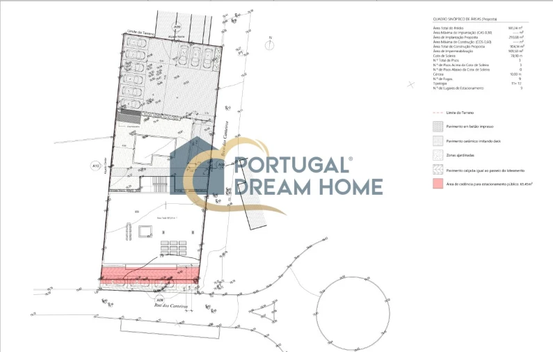 Terreno para Venda em Albufeira e Olhos de Água Planta 2