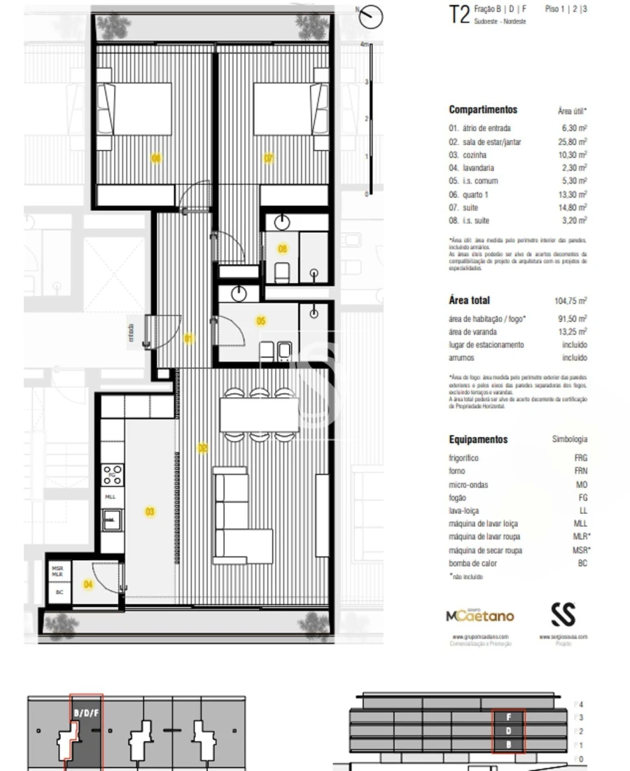 Apartamento T2 para Venda em Canidelo Foto 16