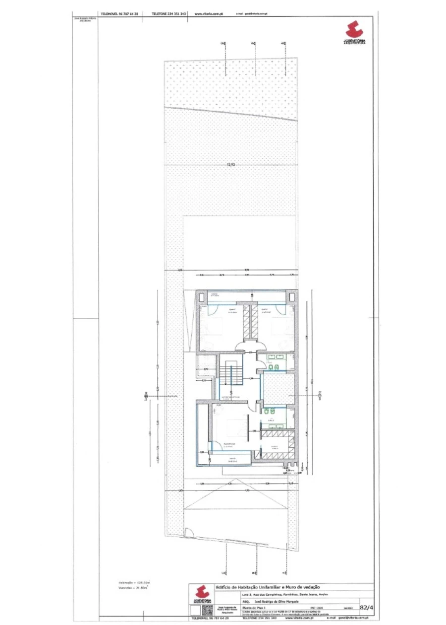 Moradia T4 para Venda em Santa Joana Planta 1