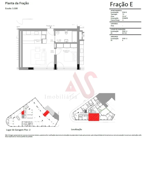 Apartamento T1 para Venda em Bonfim