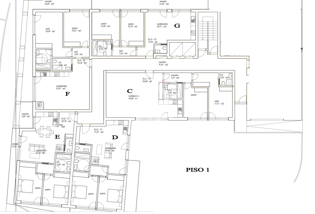 Apartamento T2 para Venda em Tondela e Nandufe Foto 3