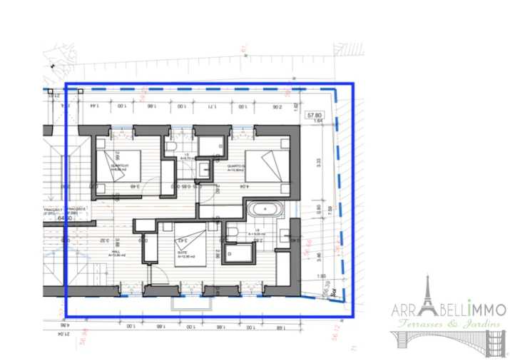 Apartamento T3 para Venda em Cascais e Estoril Planta 1