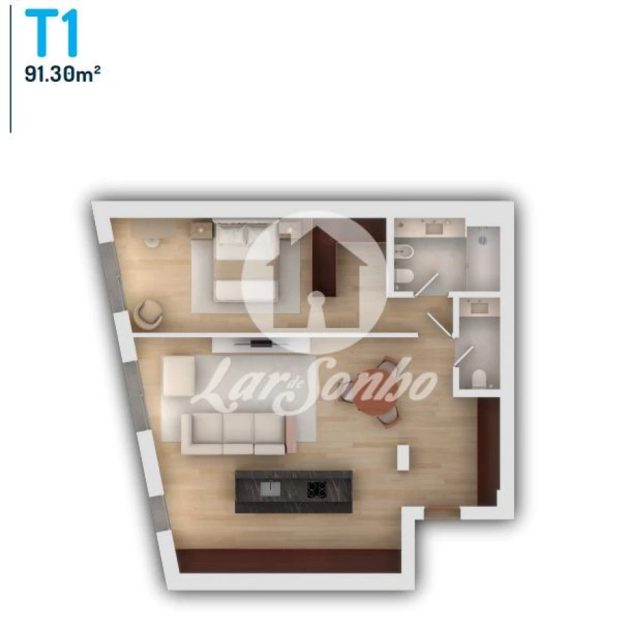 Apartamento T1 para Venda em Vila do Conde Foto 8