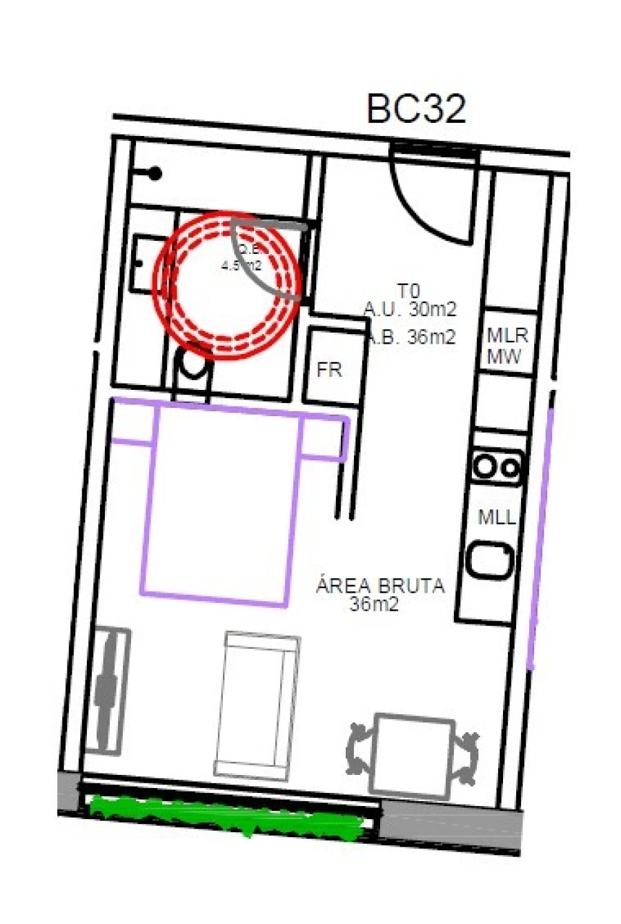 Apartamento para Venda em Matosinhos e Leça da Palmeira Planta 1