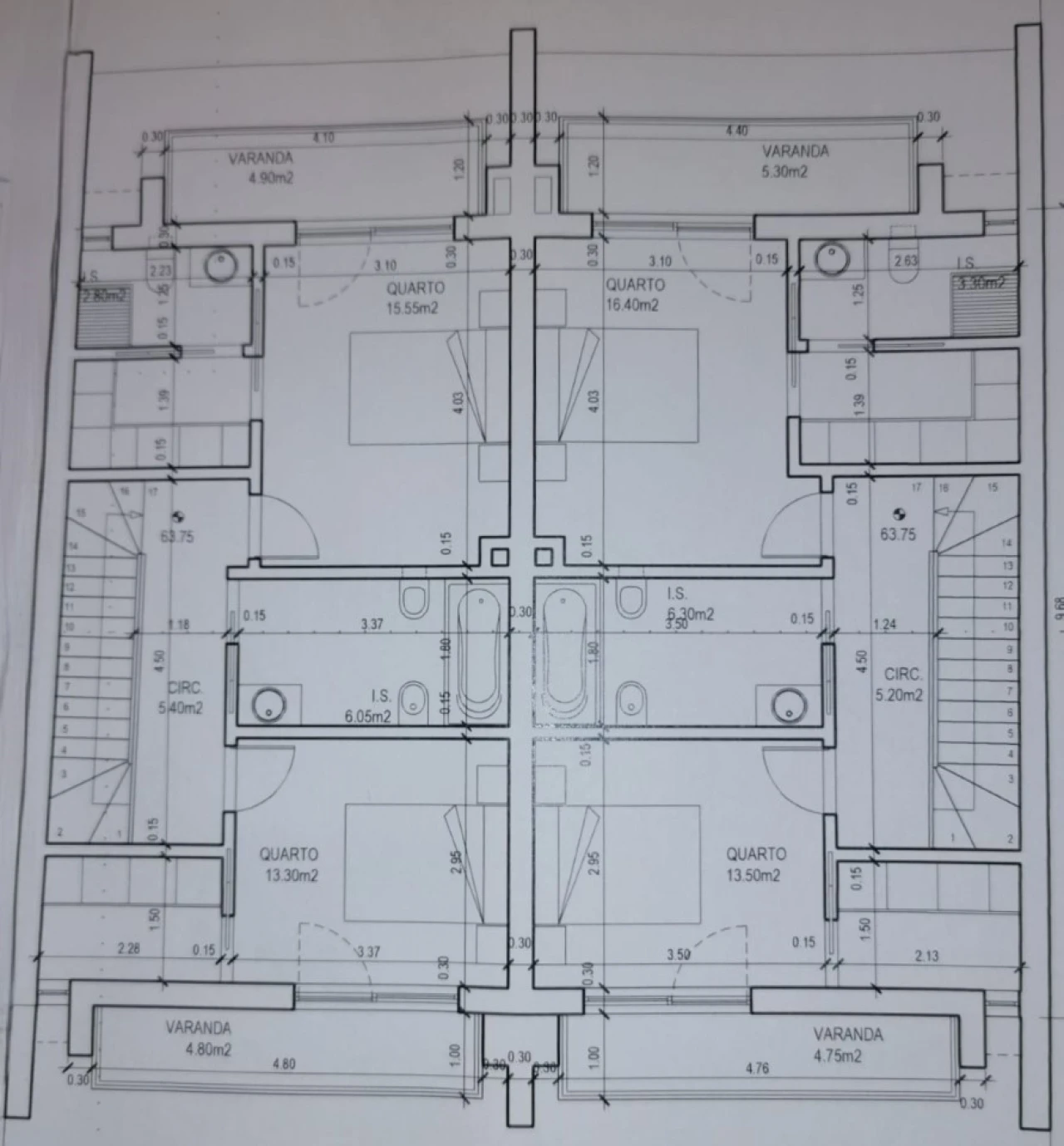Moradia T4 para Venda em Corroios Planta 2