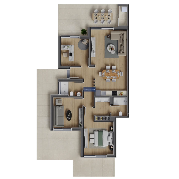 Apartamento T3 para Venda em Estômbar e Parchal Foto 20