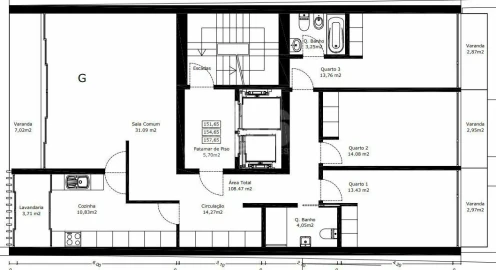 Apartamento T3 para Venda em Mafamude e Vilar do Paraíso