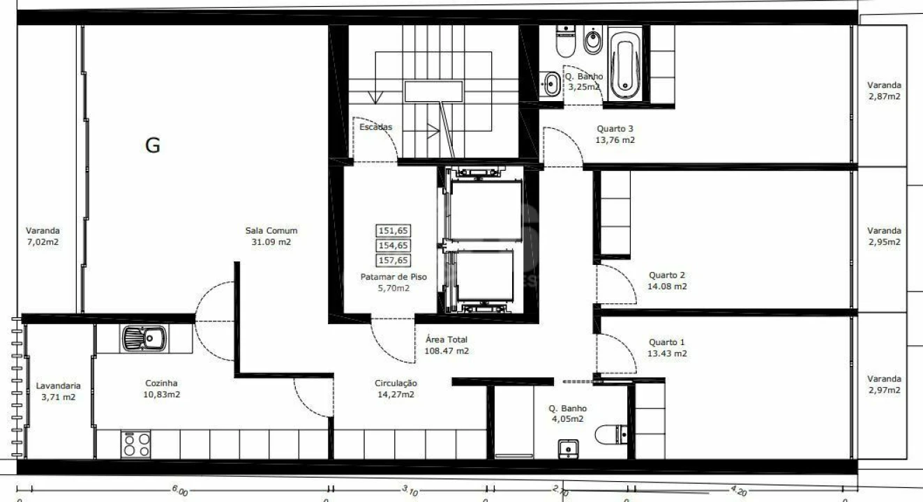 Apartamento T3 para Venda em Mafamude e Vilar do Paraíso Foto 7