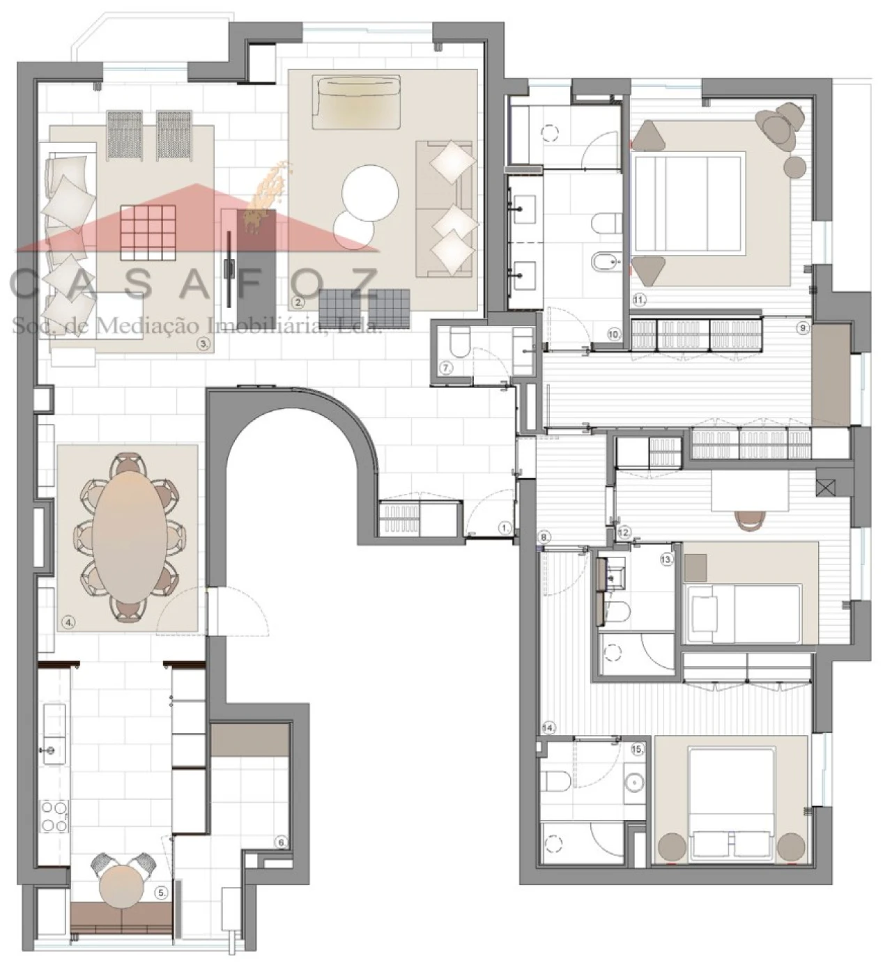 Apartamento T3 para Venda em Aldoar, Foz do Douro e Nevogilde Foto 42