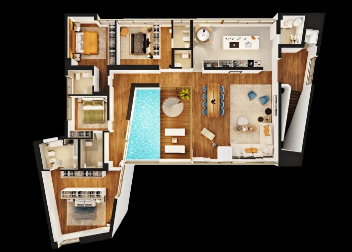 Apartamento T4 para Venda em Aldoar, Foz do Douro e Nevogilde Planta 1