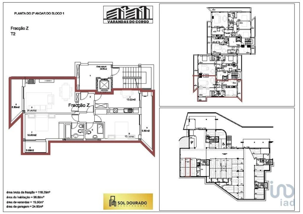 Apartamento T2 para Venda em Pena, Quintã e Vila Cova Foto 2