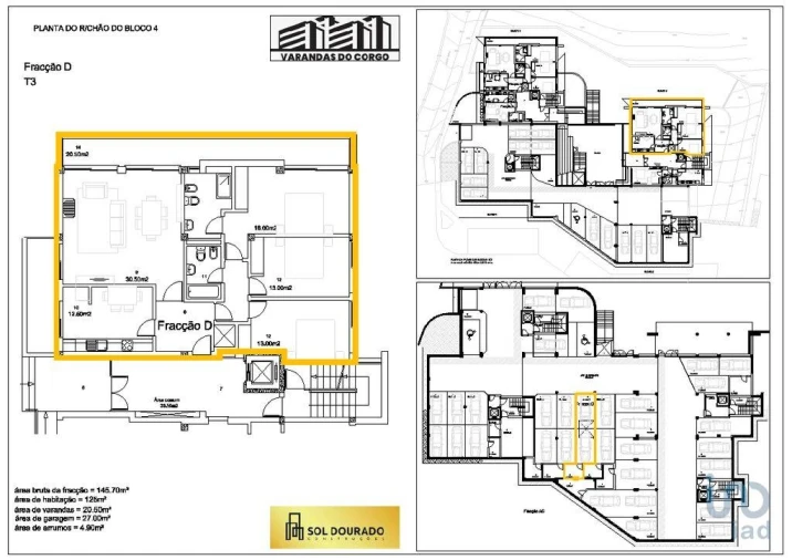Apartamento T3 para Venda em Pena, Quintã e Vila Cova Foto 2