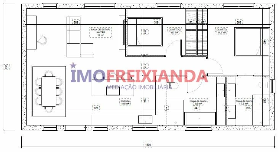 Moradia T2 para Venda em Freixianda, Ribeira do Fárrio e Formigais Foto 9