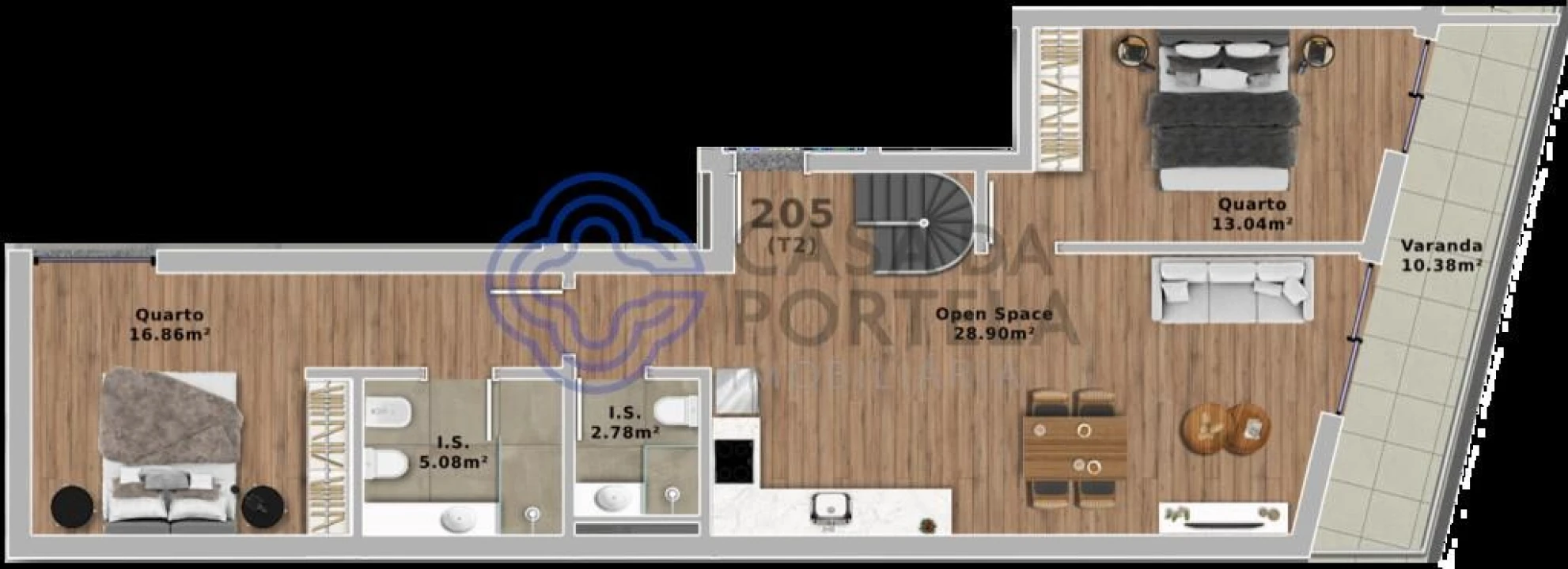 Apartamento T2 para Venda em Santa Marinha e São Pedro da Afurada Foto 9