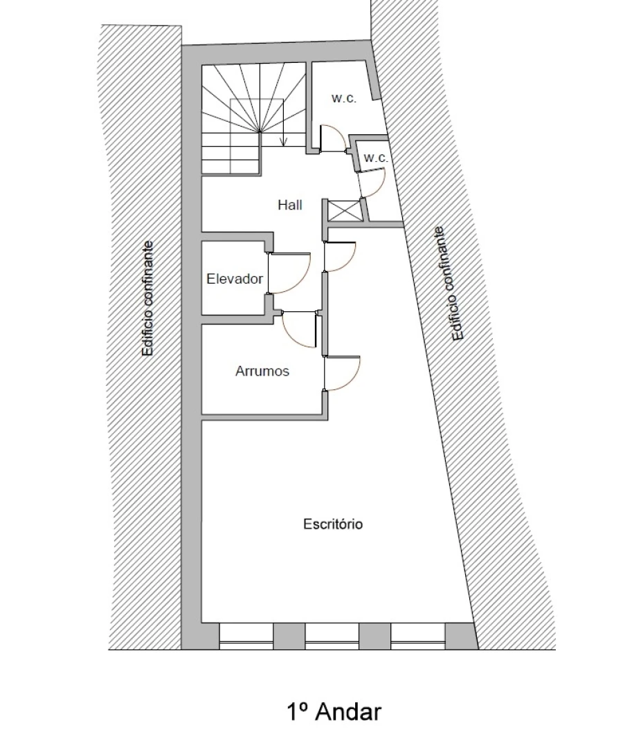 Escritório para Arrendamento em Lordelo do Ouro e Massarelos Planta 1