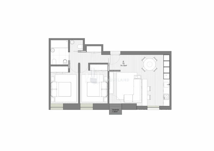 Apartamento T1 para Venda em Espinho Foto 10