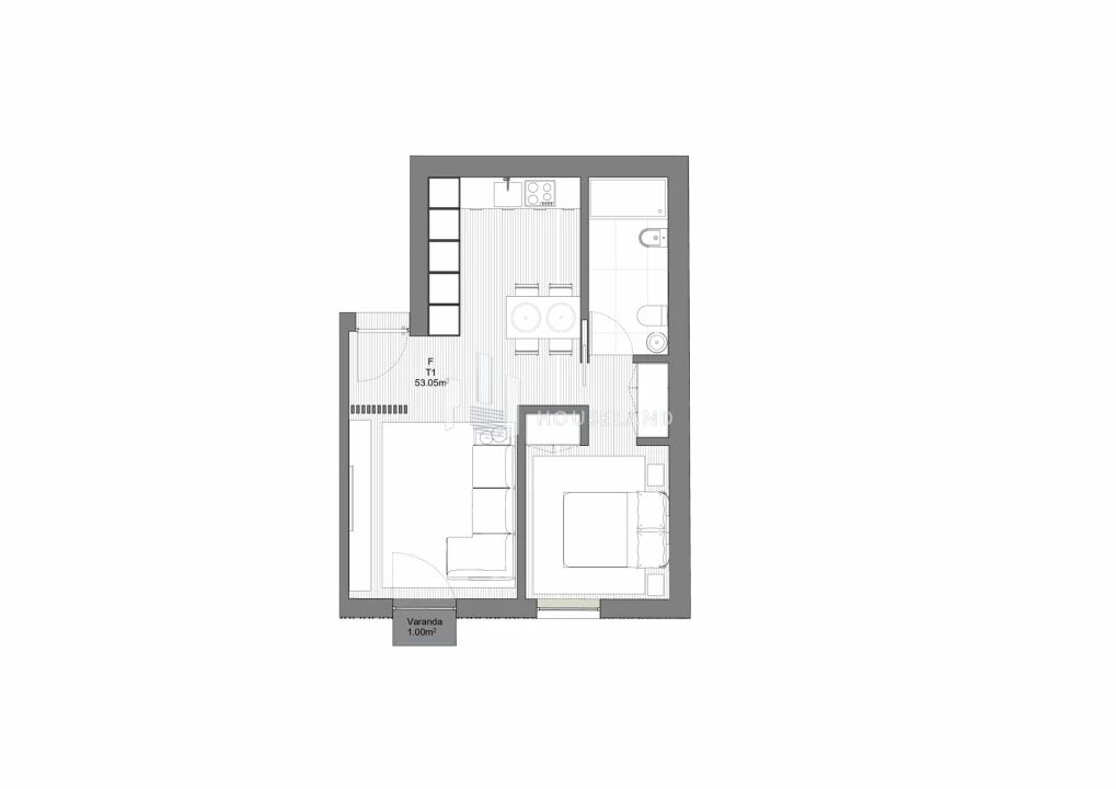 Apartamento T1 para Venda em Espinho Foto 10