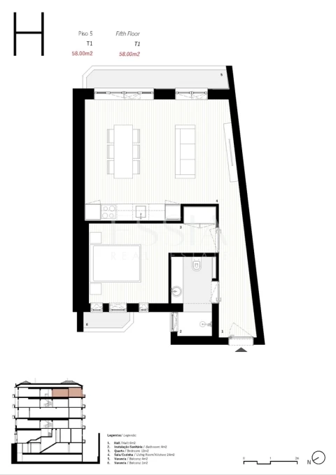 Apartamento T1 para Venda em Cedofeita, Santo Ildefonso, Sé, Miragaia, São Nicolau e Vitória